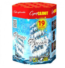 Фейерверк салют 1,2 калибр 19 выстрелов 45 сек. CC7718 Фрегат (Супер Салют)