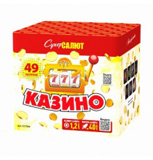 Фейерверк салют 1,2 калибр 49 выстрелов 67 сек. CC7908 Казино (Супер Салют)