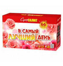 Фейерверк салют 1,0-1,2 калибр 66 выстрелов 74 сек. CC8812 В самый лучший день (Супер Салют)