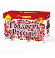 Фейерверк салют 0,8-1,0 калибр 116 выстрелов 90 сек. CC8829 Гордость России! (Супер Салют) веер