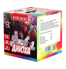 Фейерверк салют 0.8 калибр 36 выстрелов 45 сек. JF C20-36/03 КОТОБУМ (Joker Fireworks)