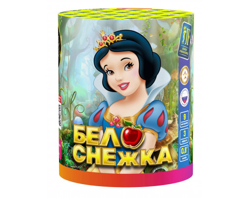 Фейерверк салют 0.8 калибр 9 выстрелов 15 сек. JF C20-9/02 Белоснежка (Joker Fireworks)