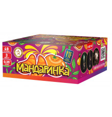 Фейерверк салют 0.35 калибр 49 выстрелов 55 сек. JF MCP-49 Мандаринка (Joker Fireworks)