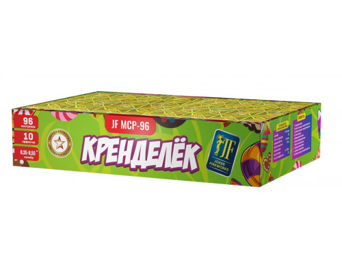Фейерверк салют 0,35-0,55 калибр 96 выстрелов 60 сек. JF MCP-96 Кренделек (Joker Fireworks)