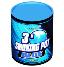 Дым 80 мм Smoking pot Blue - Синий 3" 60 сек  36/1