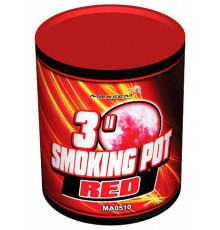 Дым 80 мм Smoking pot Red - Красный 3" 60 сек  36/1