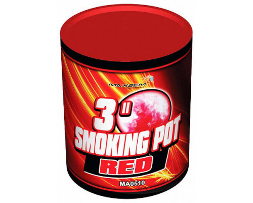 Дым 80 мм Smoking pot Red - Красный 3