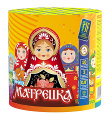 Фейерверк салют 0.8 калибр 10 выстрелов 35 сек. JF C20-10F Матрешка (Joker Fireworks)