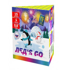 Фейерверк салют 0.8 калибр 15 выстрелов 25 сек. JF C20-15/01 ЛЕД'S GO (Joker Fireworks)