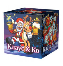 Фейерверк салют 0.8 калибр 36 выстрелов 30 сек. JF C20-36/02 Клаус и Ко (Joker Fireworks)