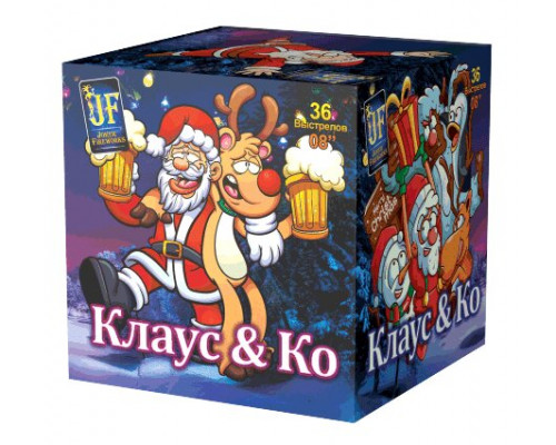 Фейерверк салют 0.8 калибр 36 выстрелов 30 сек. JF C20-36/02 Клаус и Ко (Joker Fireworks)
