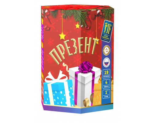 Фейерверк салют 1 калибр 19 выстрелов 30 сек. JF C25-19/01 Презент (Joker Fireworks)