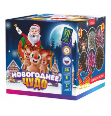 Фейерверк салют 1 калибр 36 выстрелов 35 сек. JF C25-36/01 Новогоднее чудо (Joker Fireworks)