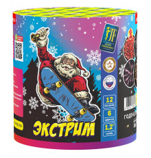 Фейерверк салют 1.2 калибр 12 выстрелов 25 сек. JF C30-12/01 Экстрим (Joker Fireworks)