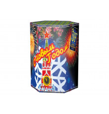 Фейерверк салют 1.2 калибр 19 выстрелов 35 сек. JF C30-19/05 С Новым годом (Joker Fireworks)