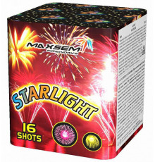 Фейерверк салют 0,8" калибр 16 выстрелов 25 сек. GP497 Свет звезд / STARLIGHT (Maxsem)