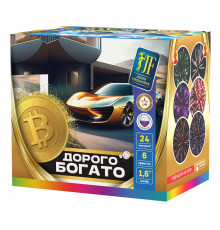Фейерверк крупный 1.6 калибр 24 выстрелов 50 сек. JF C40-24/01 Валькирия (Joker Fireworks)
