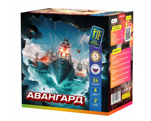 Фейерверк крупный 2 калибр 24 выстрелов 50 сек. JF C50-24/01 Гамбит (Joker Fireworks)