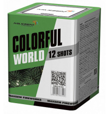 Фейерверк салют 0,8" калибр 12 выстрелов 16 сек. GW218-93 Красочный мир / Colorfull World (Maxsem)