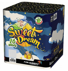 Фейерверк салют 1" калибр 16 выстрелов 30 сек. M1042 Сладкий сон / Sweet dream (Maxsem)