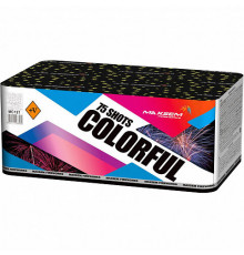 Фейерверк салют 1,2-1-0,8" калибр 76 выстрелов 41 сек. MC121 Цветная феерия / Colorful (Maxsem)