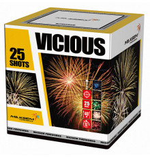 Фейерверк крупный 1,5" калибр 25 выстрелов 35 сек. MC150-25 Сид Вишес / VICIOUS (Maxsem)