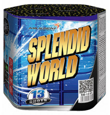 Фейерверк салют 1,2" калибр 13 выстрелов 27 сек. SB-13-01 Чудесный мир / Splendid World (Maxsem)