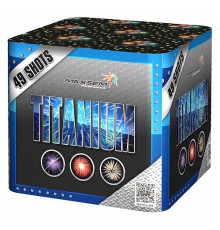 Фейерверк салют 1,2" калибр 49 выстрелов 55 сек. SB-49-02 Синий Титан / TITANIUM BLUE (Maxsem)