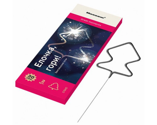 Бенгальские свечи фигурные 0784D Рождественская елка / CHRISTMAS TREE SPARKLER