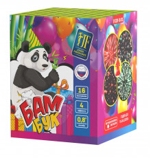 Фейерверк салют 0.8 калибр 16 выстрелов  сек. JF C20-16/03 Бамбук (Joker Fireworks)