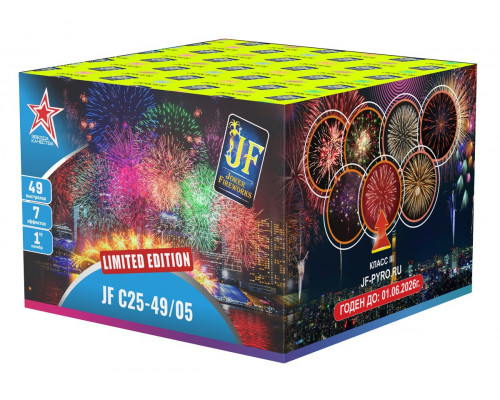Фейерверк салют  калибр  выстрелов  сек. JF C25-49/05 LIMITED EDITION-49 (Joker Fireworks)