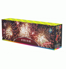 Фейерверк салют 1 калибр 75 выстрелов  сек. JF C25-75/02 LIMITED EDITION-75 (Joker Fireworks)