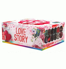 Фейерверк салют 0,8-1-1,2 калибр 103 выстрелов  сек. JF CV20/25/30-103 LOVE STORY (Joker Fireworks)