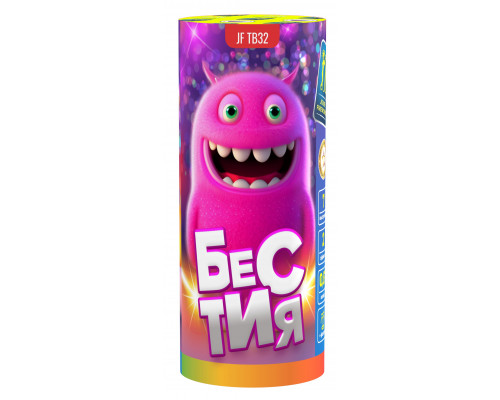 Фейерверк салют 0.6 калибр 7 выстрелов  сек. JF TB32 Бестия (Joker Fireworks)
