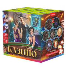 Фейерверк салют 1.6 калибр 48 выстрелов  сек. JF C40-48/01 (C8) Казино (Joker Fireworks)