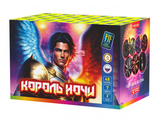 Фейерверк салют 1 калибр 48 выстрелов  сек. JF MC25-48/01 Король ночи (Joker Fireworks)