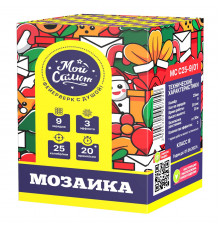 Фейерверк салют 1 калибр 9 выстрелов  сек. MC C25-9/01 Мозаика (Joker Fireworks)