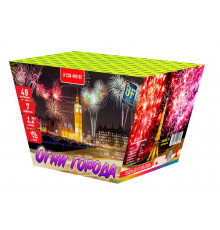 Фейерверк салют 1.2 калибр 49 выстрелов  сек. JF C30-49V/02 Огни города (Joker Fireworks)