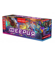 Фейерверк салют 1 калибр 18 выстрелов  сек. JF C25-18/01F Феерия (Joker Fireworks)