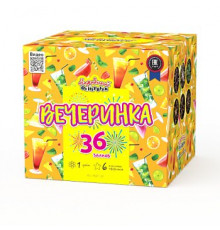 Фейерверк салют 1" калибр 36 выстрелов 50 сек. НФ7128 Вечеринка (Народный Фейерверк)