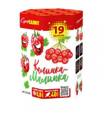 Фейерверк салют 0,8 калибр 19 выстрелов 30 сек. CC7220 Калинка-малинка (Супер Салют)